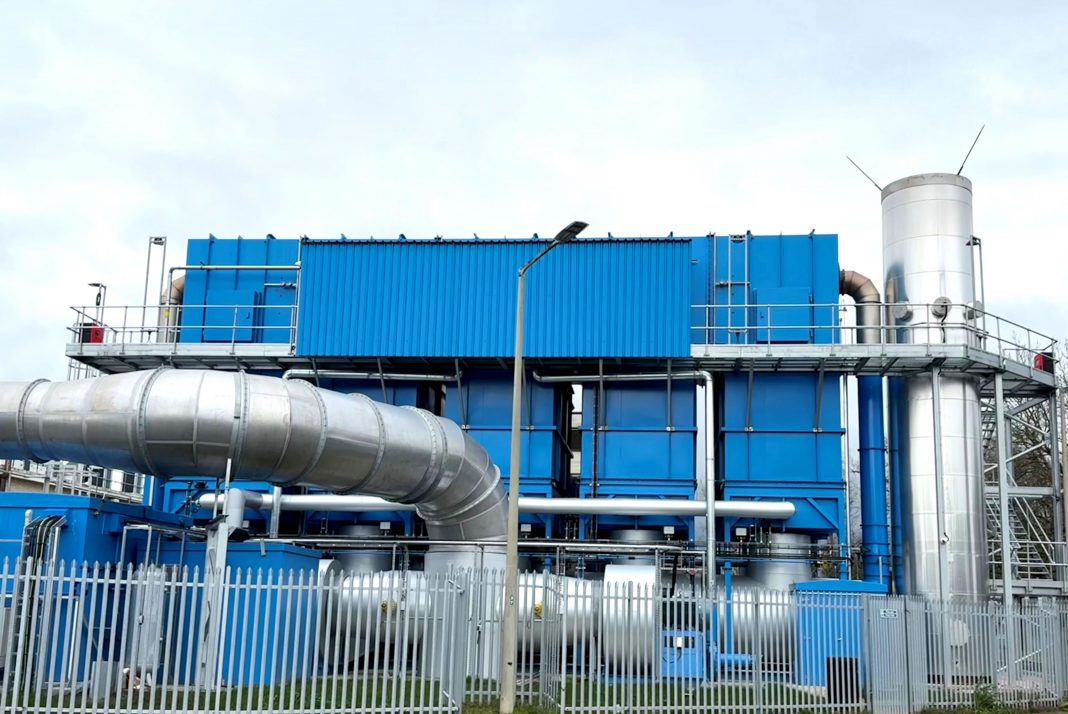 Regenerative Thermal Oxidizer (RTO) at coatings manufacturer in Wales